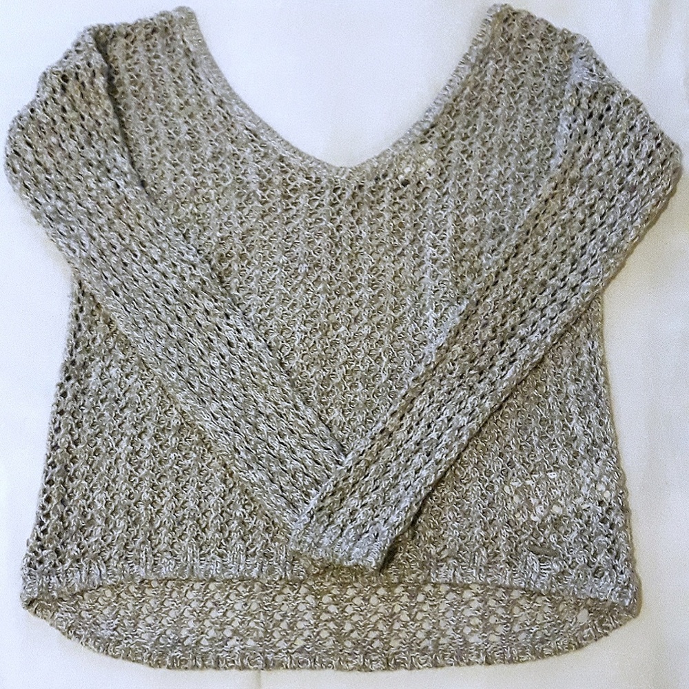 🔥 A&F Gilly Hicks | Loose-Knit Heathered Sweater